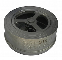 Обратный клапан межфланцевый тарельчатый нержавеющий   ABRA D-071